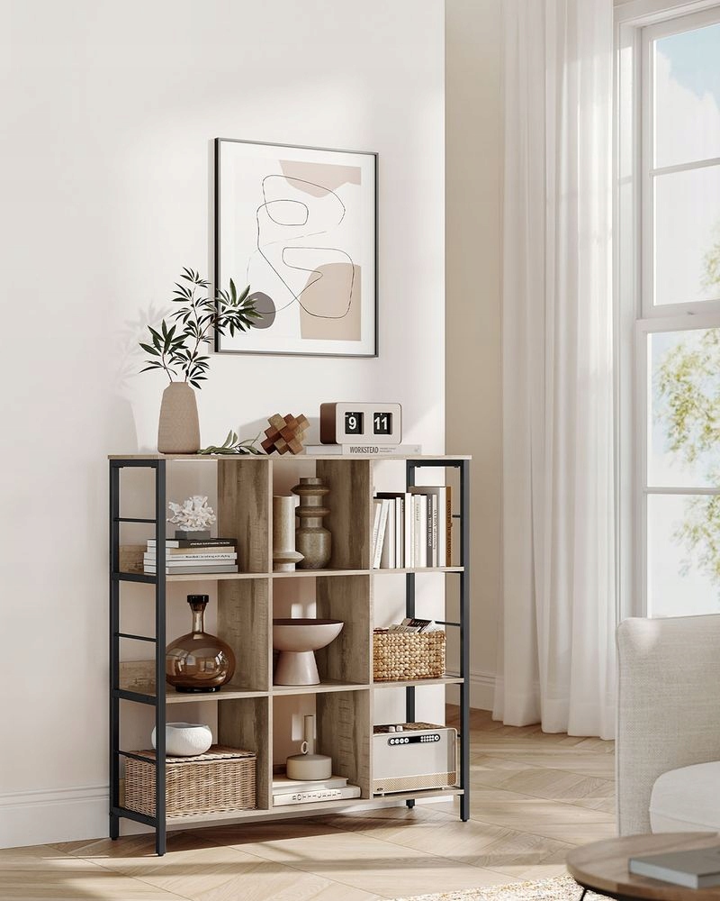 Regał Songmics 100 cm x 103,1 cm x 30 cm odcienie brązu - obrazek 2