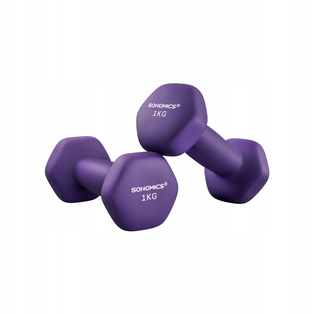 SONGMICS Hantle powlekane neoprenem, do treningu siłowego, fitnessu 2szt