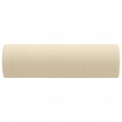 PODUSZKI OZDOBNE 2 SZT KREMOWE Ø15X50CM TKANINA - obrazek 9
