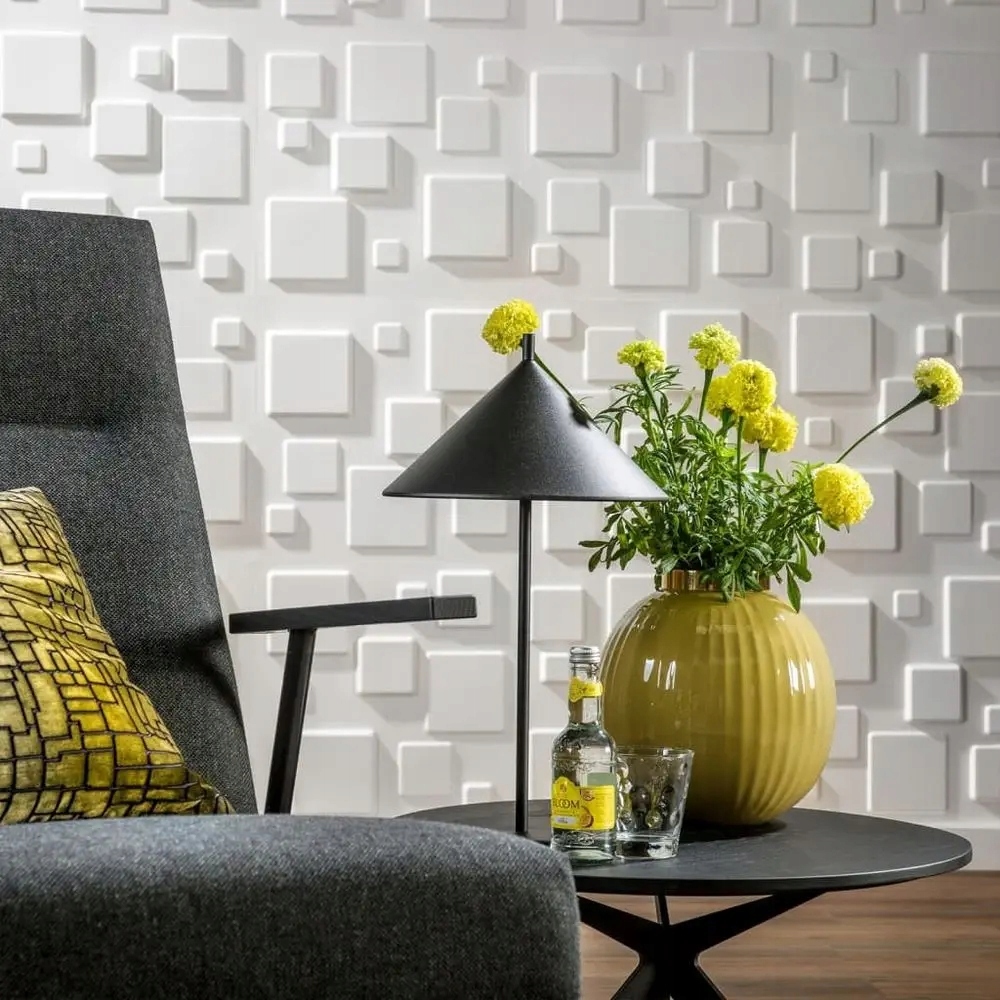 Panele ścienne WallArt 3D kwadraty 12 szt GA-WA09 - obrazek 4