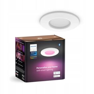 PHILIPS Hue Smart Slim Lampa 90mm Białe i Kolorowe Światło Bluetooth