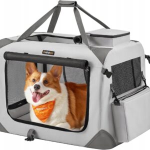 Torba transportowa tworzywo sztuczne Feandrea szary L 70 cm x 52 cm x 52 cm