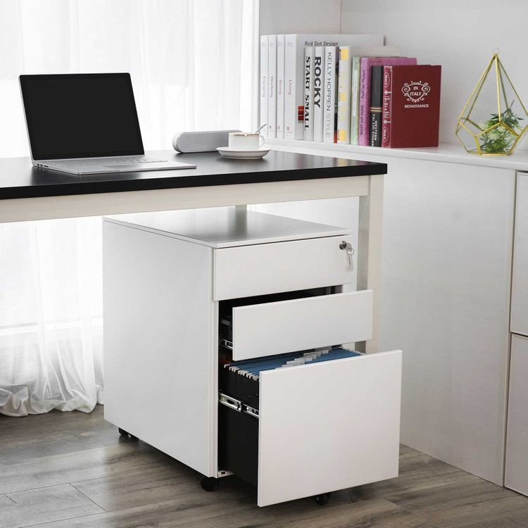 Kontener Songmics OFC60WT 39 x 60 x 52 cm biały - obrazek 7
