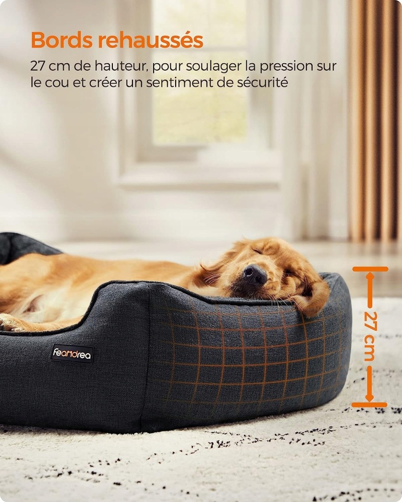 Feandrea DUŻE Legowisko DLA PSA sofa MATERAC DUŻE WYGODNE 75x110X27CM XL - obrazek 2
