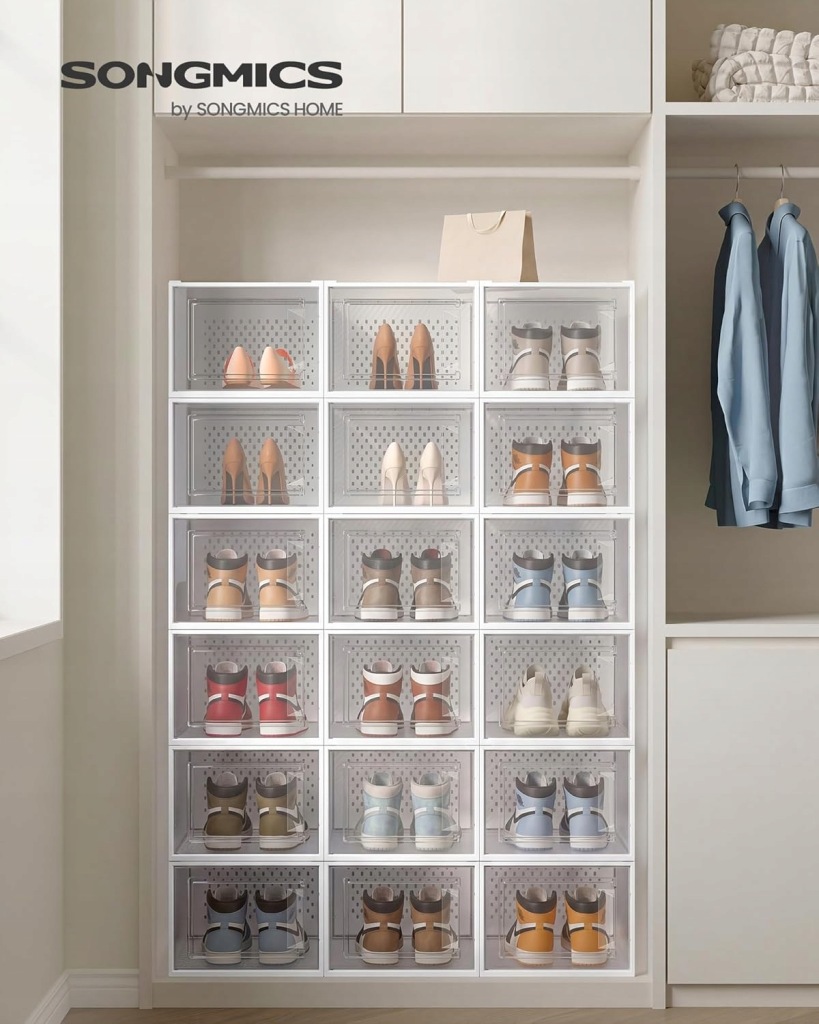 Pudełka na buty Songmics 18 sztuk - obrazek 2