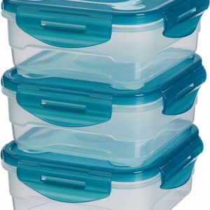 AMAZON BASICS POJEMNIKI DO PRZECHOWYWANIA ŻYWNOŚCI 3 SZT. X 0,8L