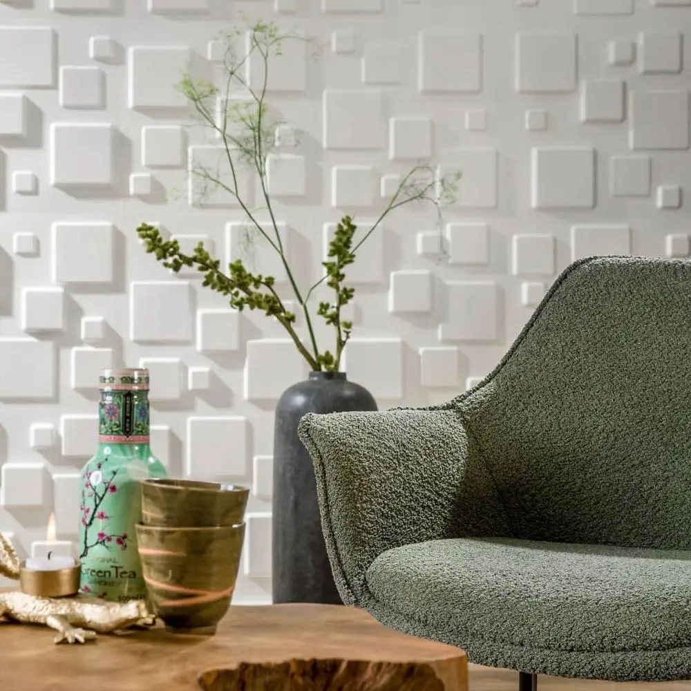 Panele ścienne WallArt 3D kwadraty 12 szt GA-WA09 - obrazek 5
