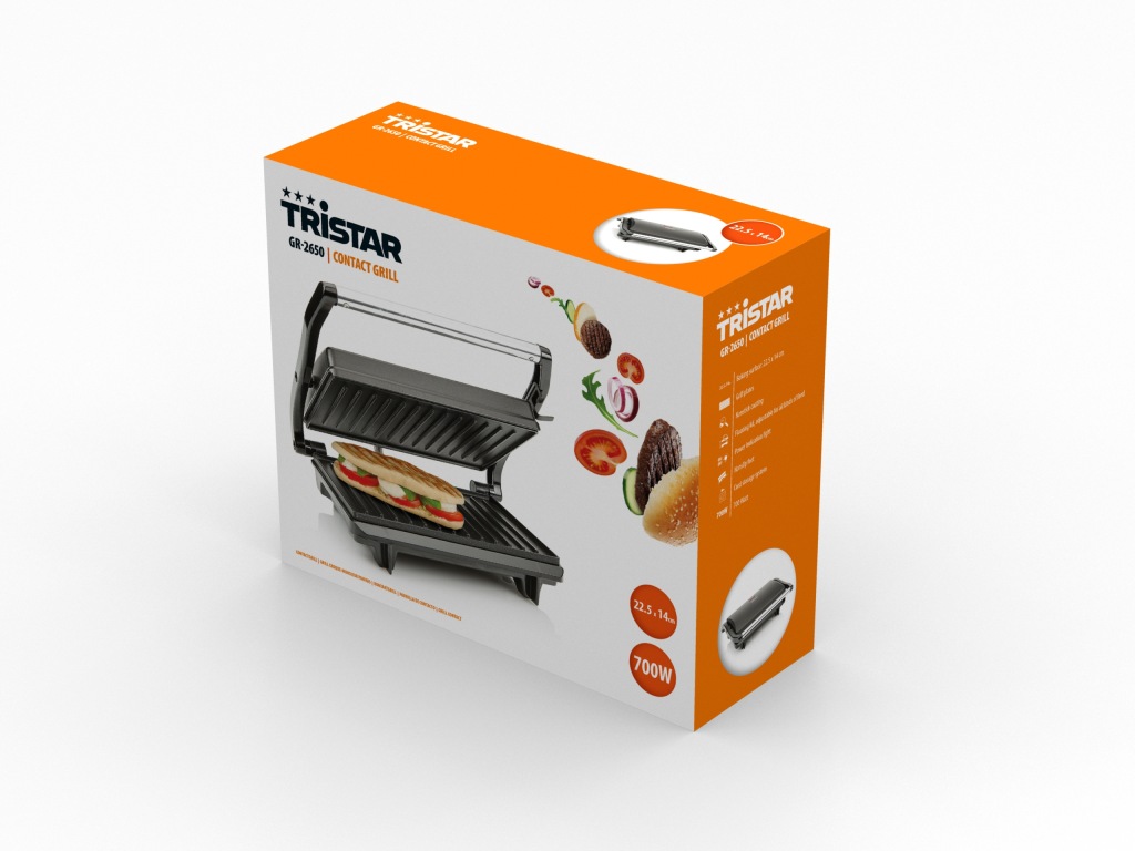 Grill elektryczny Tristar GR-2650 700 W - obrazek 8