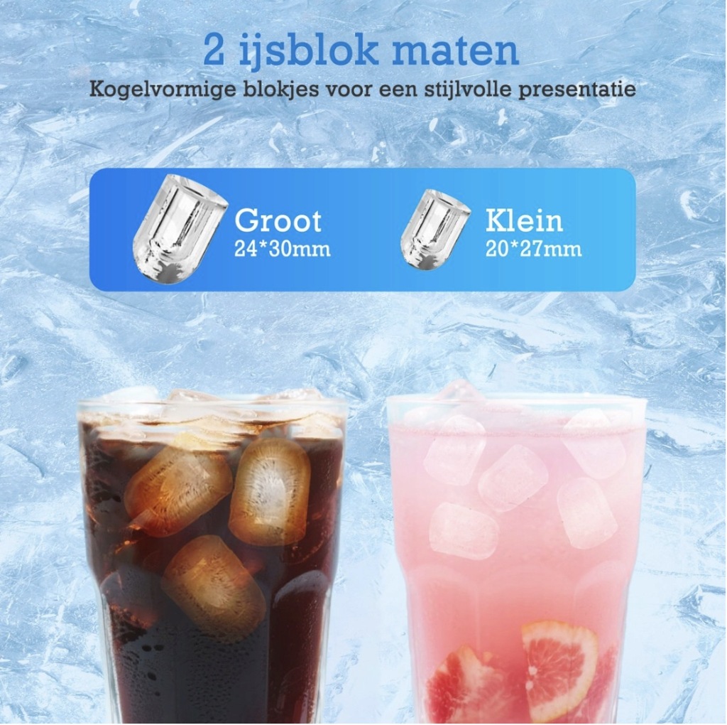 Kostkarka Aigostar 1,5l/14kg, funkcja samoczyszczenia, przenośna - obrazek 10
