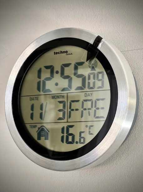 Zegar ścienny Technoline srebrny 14,7cm - obrazek 2