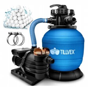 System filtrów piaskowych tillvex 10 m³/h z kulkami filtrującymi 800g