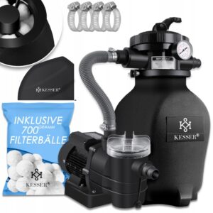 System filtrów piaskowych KESSER filtr piaskowy kule filtracyjne 700g black