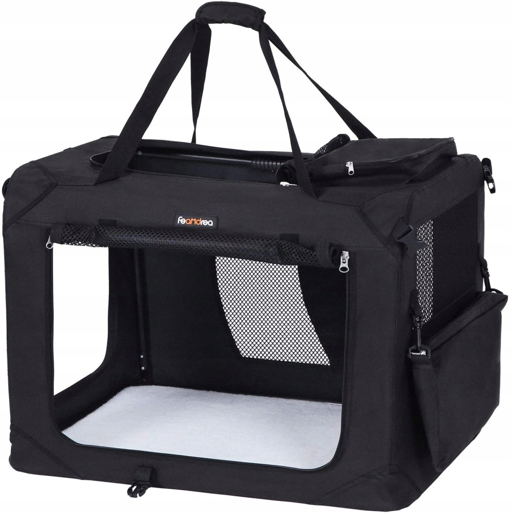 Transporter Feandrea 60 cm x 42 cm x 42 cm czarny - obrazek 6