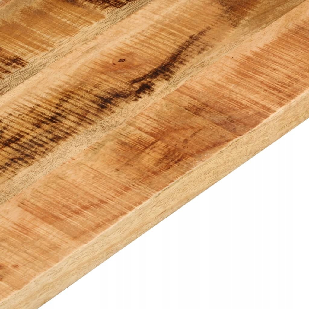 Blat do stołu, 100x20x2,5 cm, prostokątny, surowe drewno mango - obrazek 7
