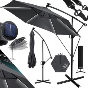 Parasol KESSER czarny 350 x 245 cm