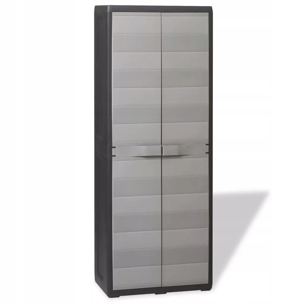 Szafa ogrodowa z trzema półkami VidaXL 171 x 65 x 38 cm - tworzywo sztuczne