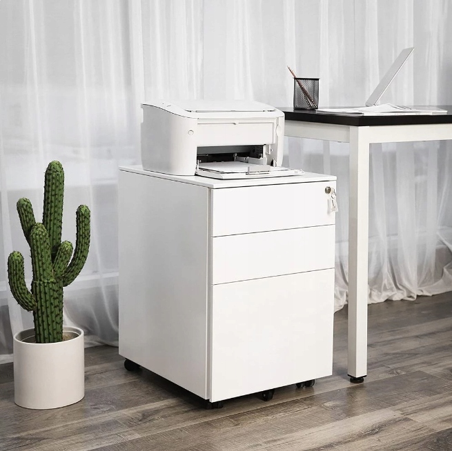 Kontener Songmics OFC60WT 39 x 60 x 52 cm biały - obrazek 6