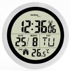 Zegar ścienny Technoline srebrny 14,7cm