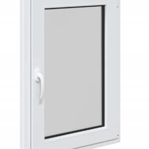 Okno piwniczne vidaXL RISOR 60x80 cm uchylno-rozwierne DIN prawe białe