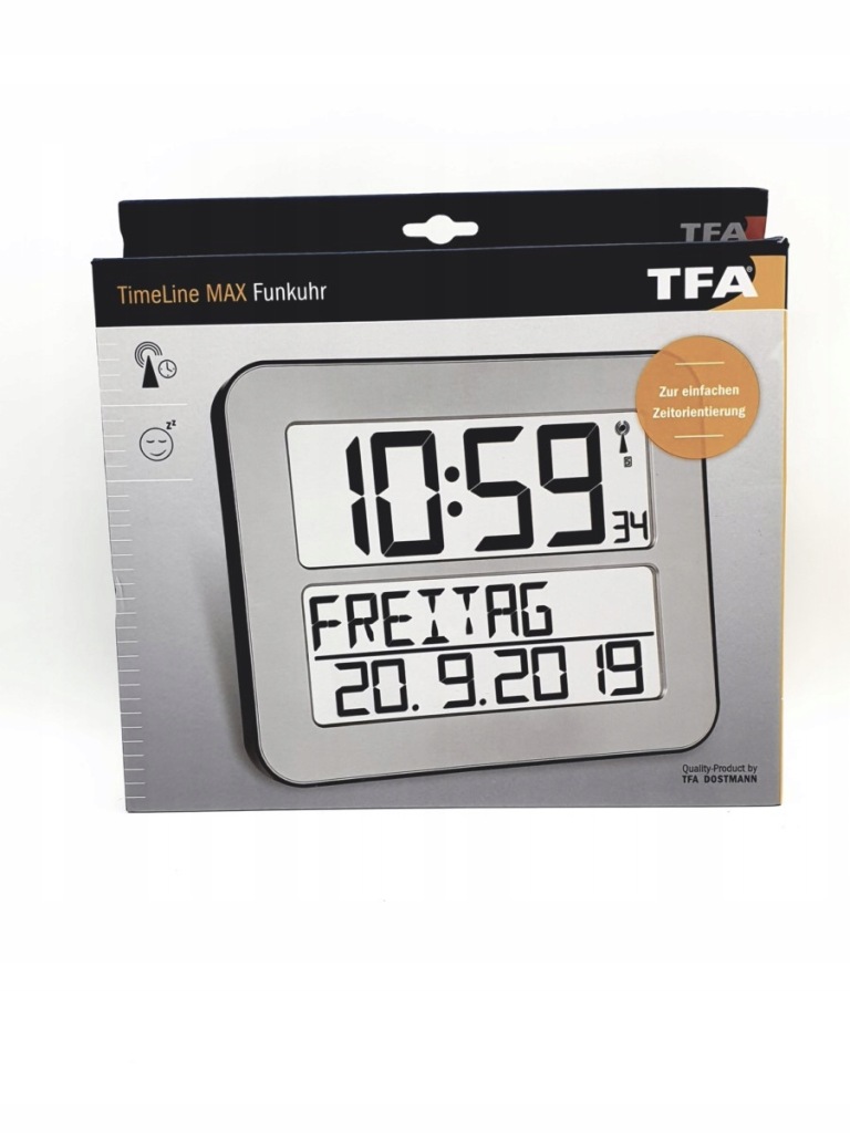 Zegar ścienny TFA srebrny 25,8cm - obrazek 8
