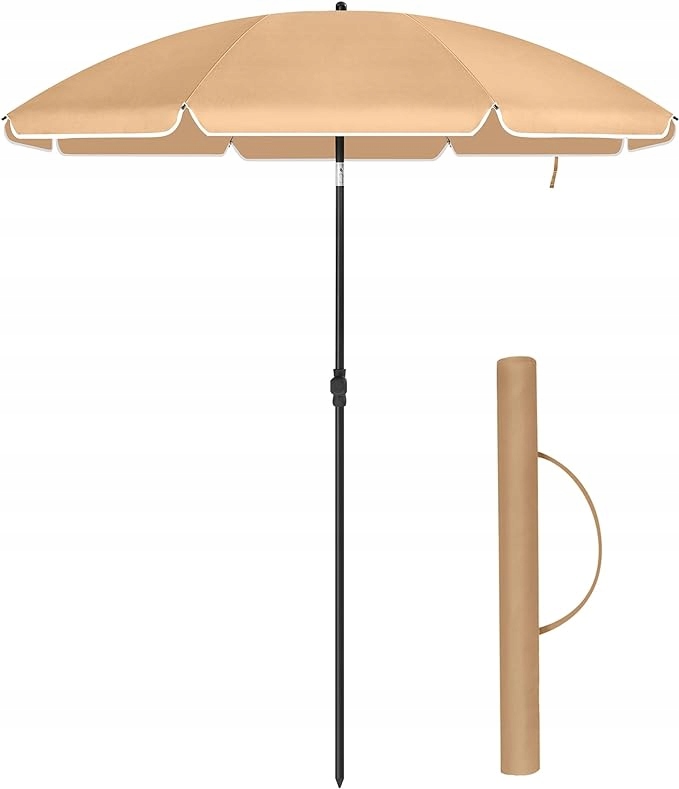 Parasol Songmics beżowy 200 x 240 cm - obrazek 2