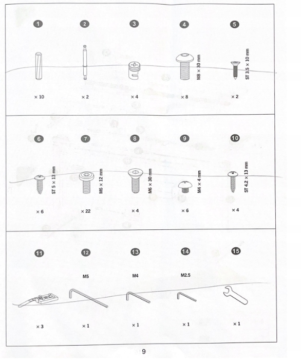 Biurko prostokątny Songmics 140 x 60 x 120 cm czarny - obrazek 3