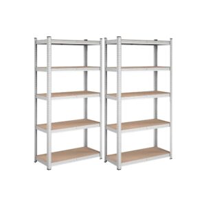 Regał Songmics 180 x 40 x 180 cm srebrny