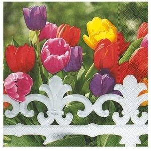 Serwetki w tulipany 20 sztuk - idealne do techniki decoupage