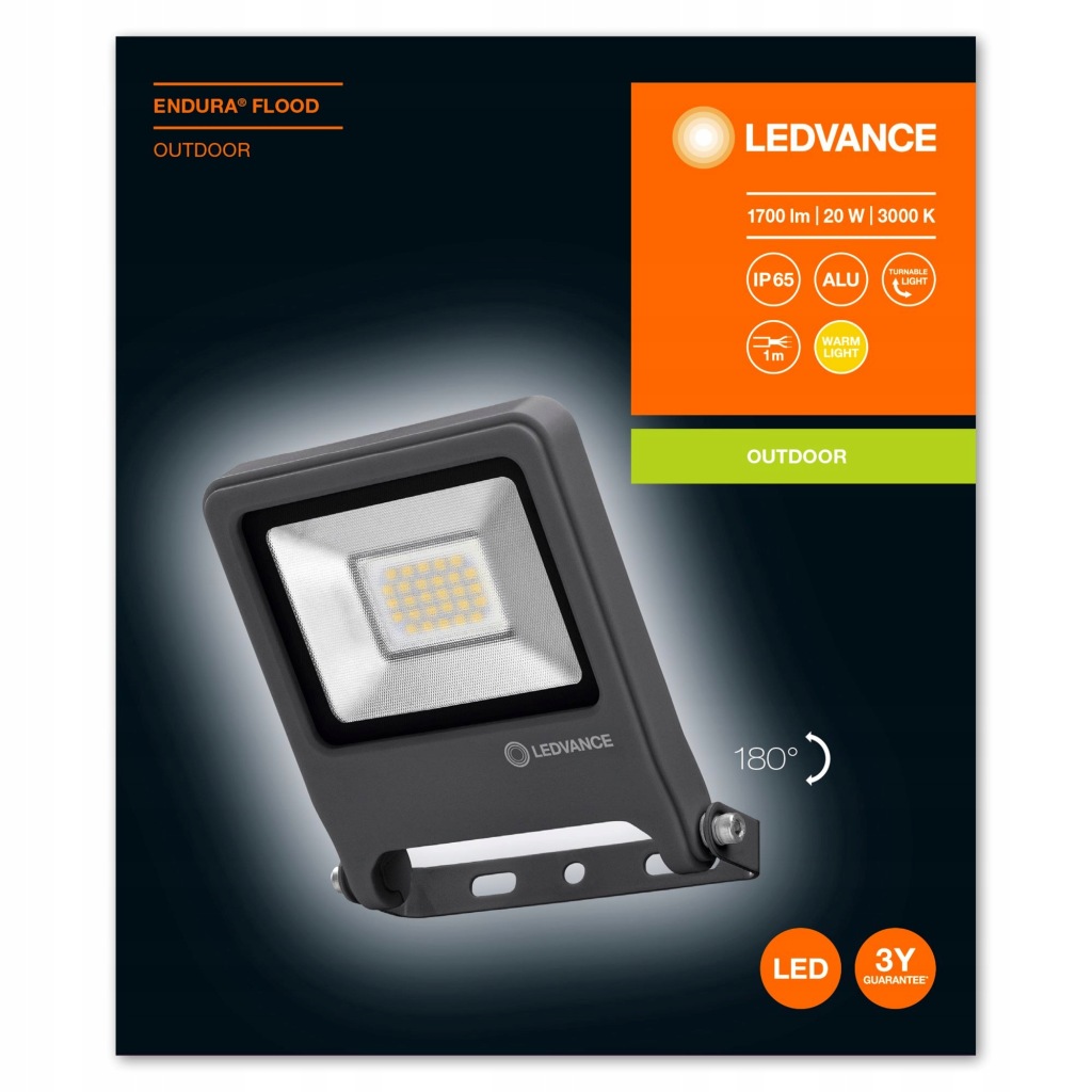 Naświetlacz LED 20W 3000K IP65 ENDURA LEDVANCE - obrazek 2