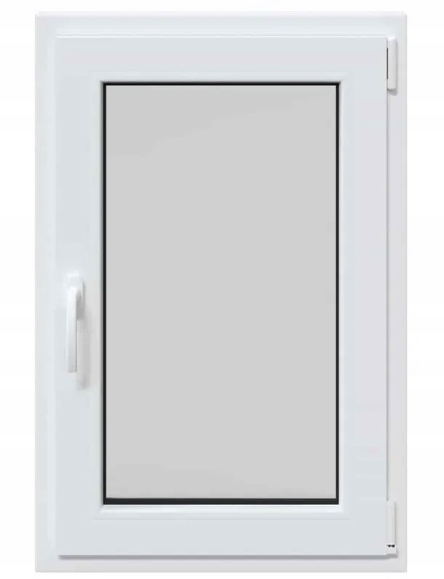 Okno piwniczne vidaXL RISOR 60x80 cm uchylno-rozwierne DIN prawe białe - obrazek 9
