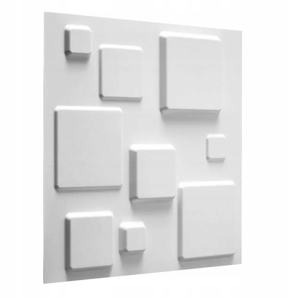 Panele ścienne WallArt 3D kwadraty 12 szt GA-WA09 - obrazek 2