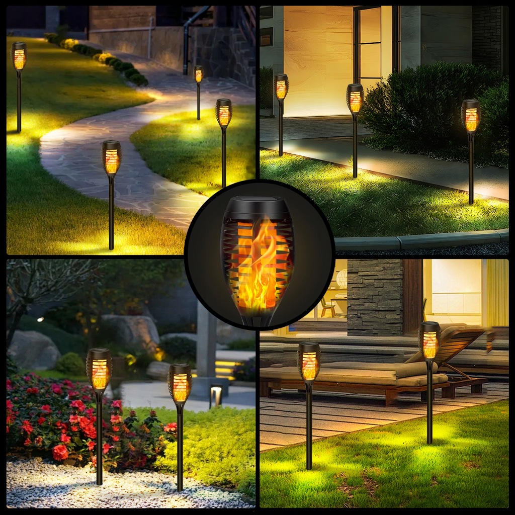 6x LAMPA SOLARNA OGRODOWA POCHODNIA OGIEŃ EFEKT OZDOBNA 2700K IP44 Aigostar - obrazek 2