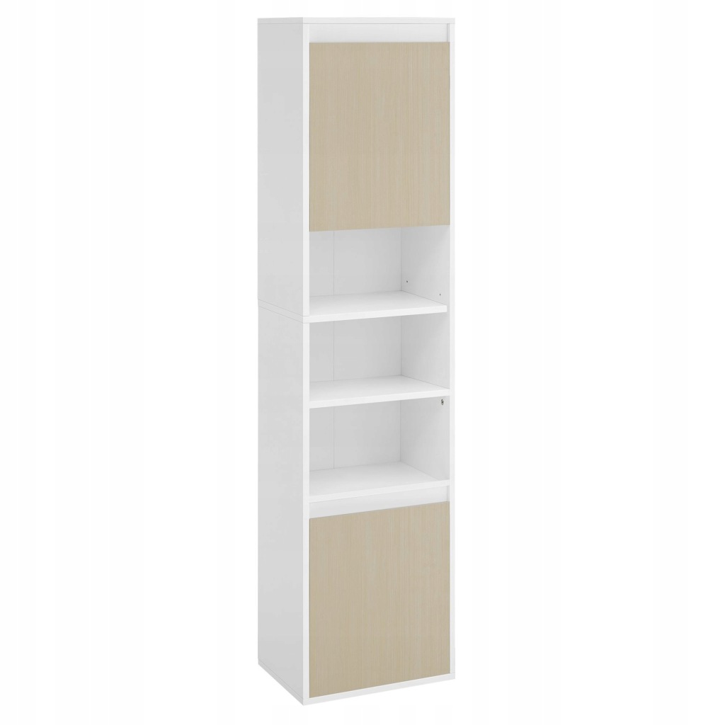 Praktyczna wysoka wisząca szafka łazienkowa ścienny słupek 7 półek 160 cm - obrazek 4