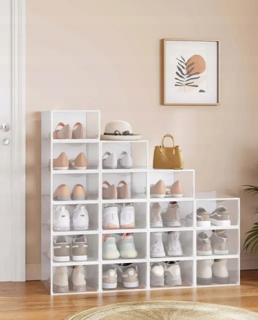 Pułka ,pudełka na buty organizer do przechowywania Songmics LSP318W01 - obrazek 3