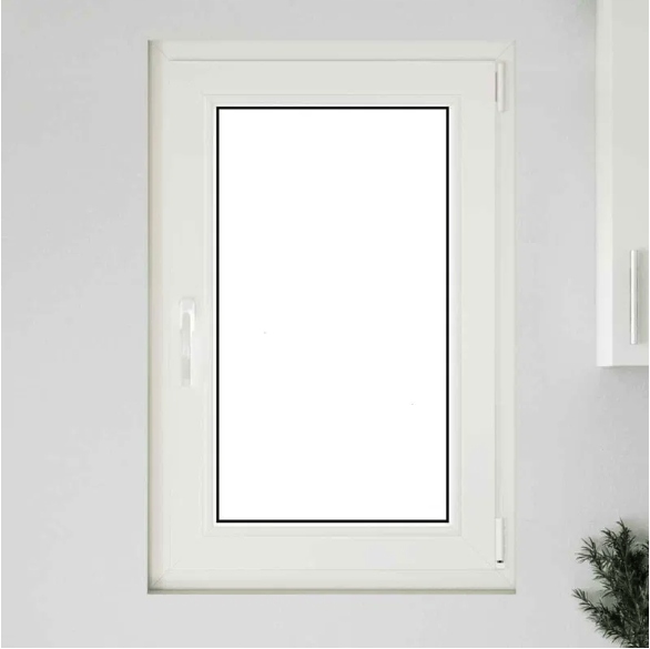Okno piwniczne vidaXL RISOR 60x80 cm uchylno-rozwierne DIN prawe białe - obrazek 10