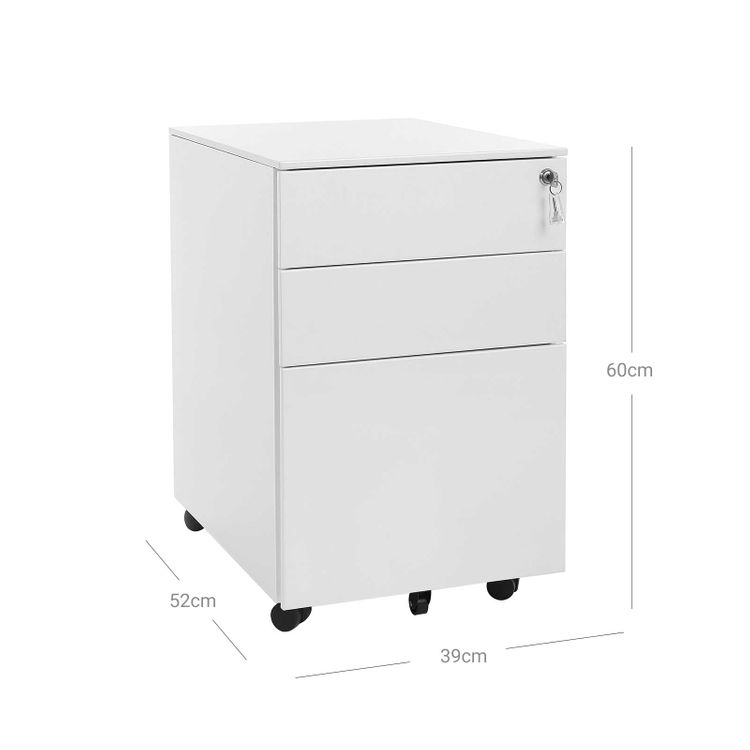 Kontener Songmics OFC60WT 39 x 60 x 52 cm biały - obrazek 10