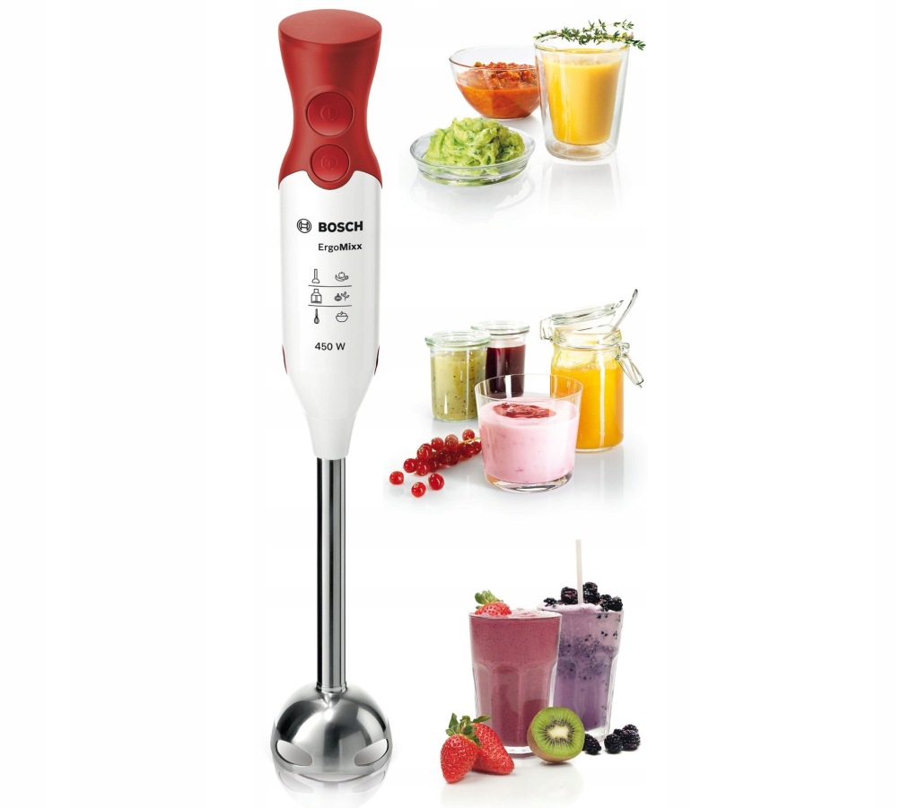 Blender ręczny Bosch MSM64110 450 W biały - obrazek 8