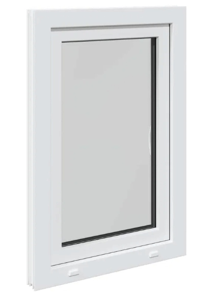 Okno piwniczne vidaXL RISOR 60x80 cm uchylno-rozwierne DIN prawe białe - obrazek 7