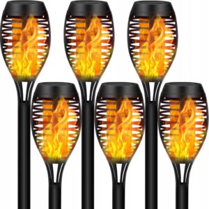 6x LAMPA SOLARNA OGRODOWA POCHODNIA OGIEŃ EFEKT OZDOBNA 2700K IP44 Aigostar