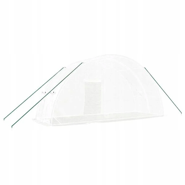 vidaXL Szklarnia ze stalową ramą, biała, vidaXL, 12 m², 6x2x2,85 m - obrazek 5