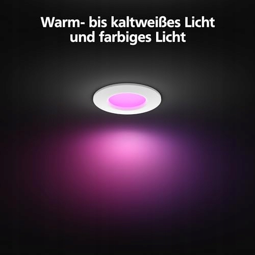 PHILIPS Hue Smart Slim Lampa 90mm Białe i Kolorowe Światło Bluetooth - obrazek 2