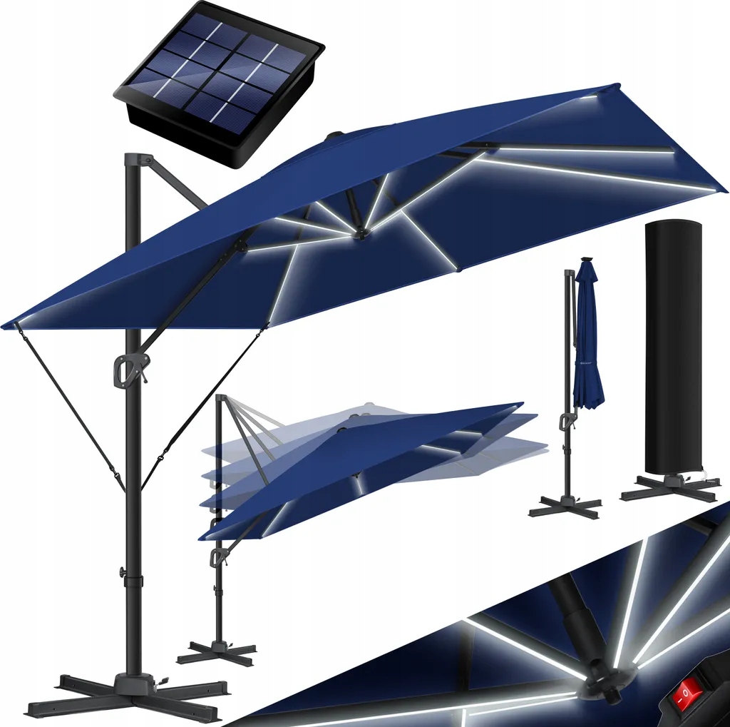 Parasol KESSER niebieski 300 x 2,35 cm