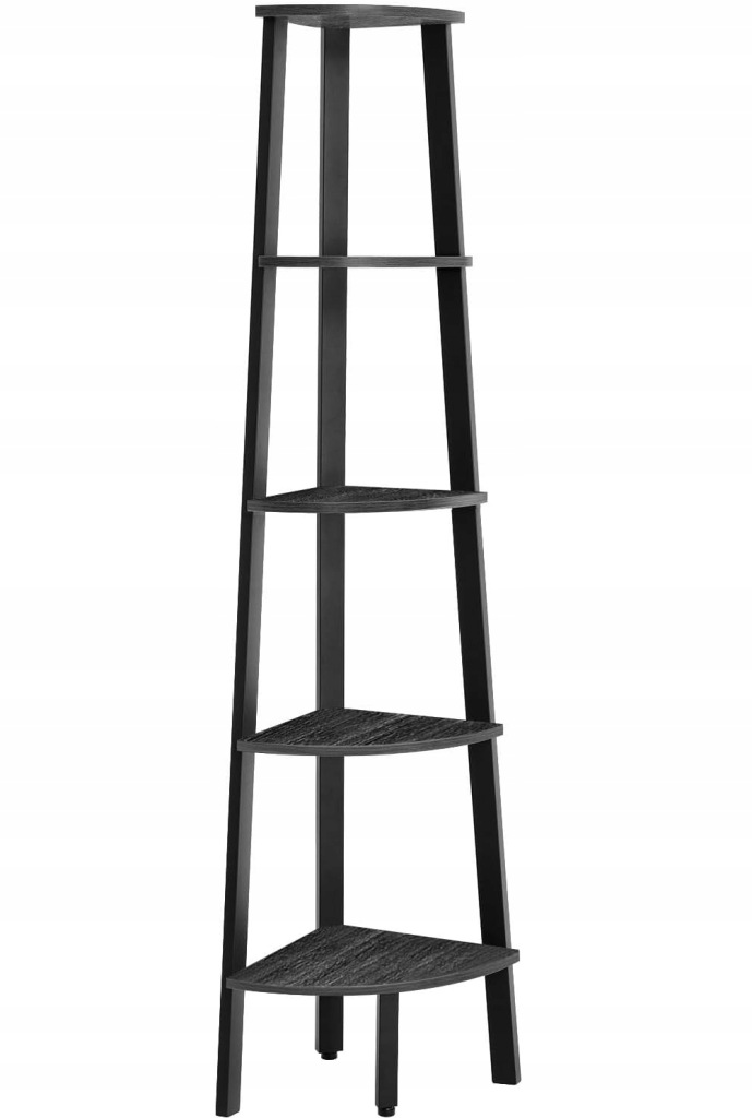 Regał Vasagle 37,2 cm x 159 cm x 37,2 cm czarny, odcienie szarości