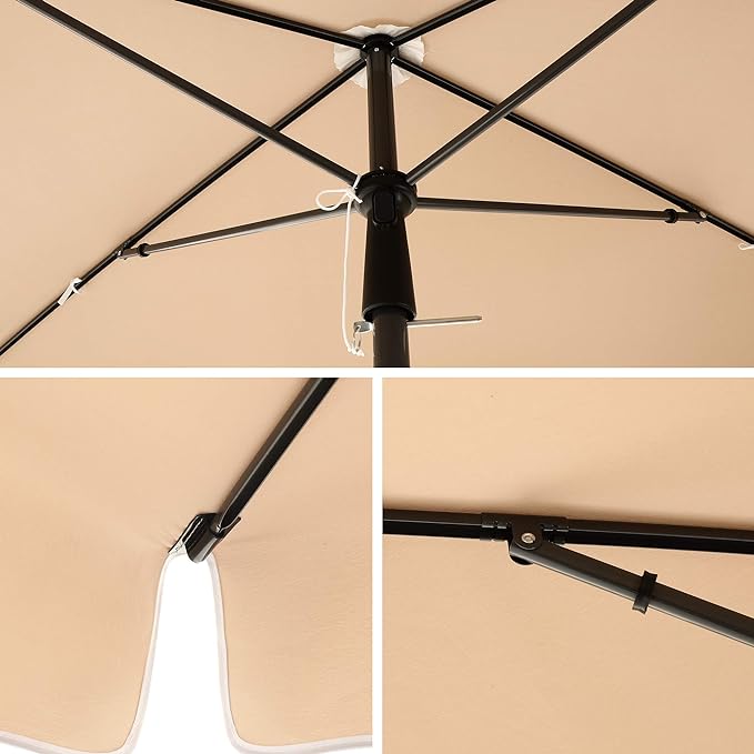 Parasol Songmics beżowy 200 x 240 cm - obrazek 7