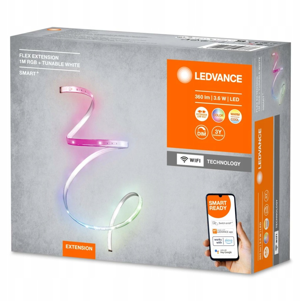 Rozszerzenie do taśmy LED Ledvance Smart+ WiFi Flex RGB+TW 3,6 W 1 m - obrazek 10