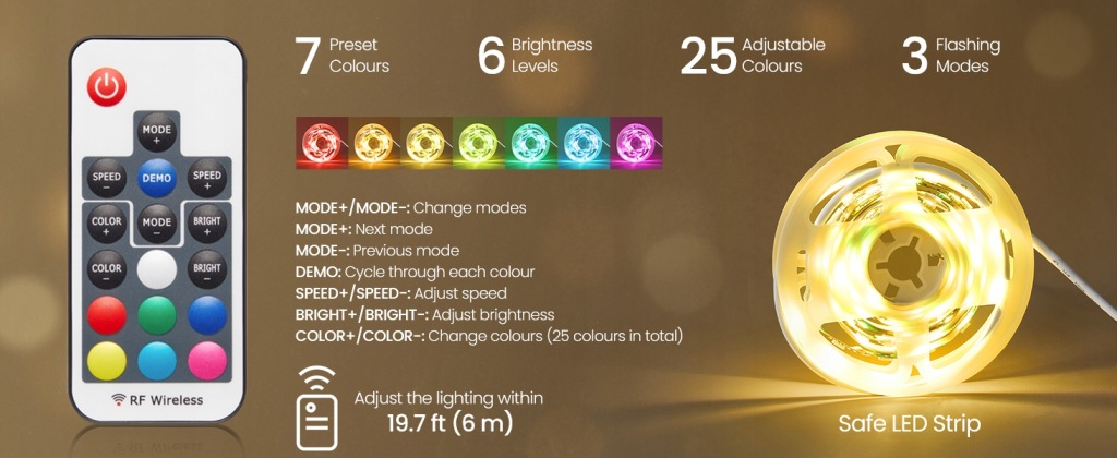 Regał Songmisc Z OŚWIETLENIEM LED 20 cm x 126 cm x 15,5 cm biały - obrazek 7