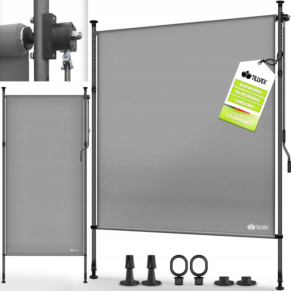 TILLVEX MARKIZA PRZECIWSŁONECZNA BALKONOWA PIONOWA 120X310CM