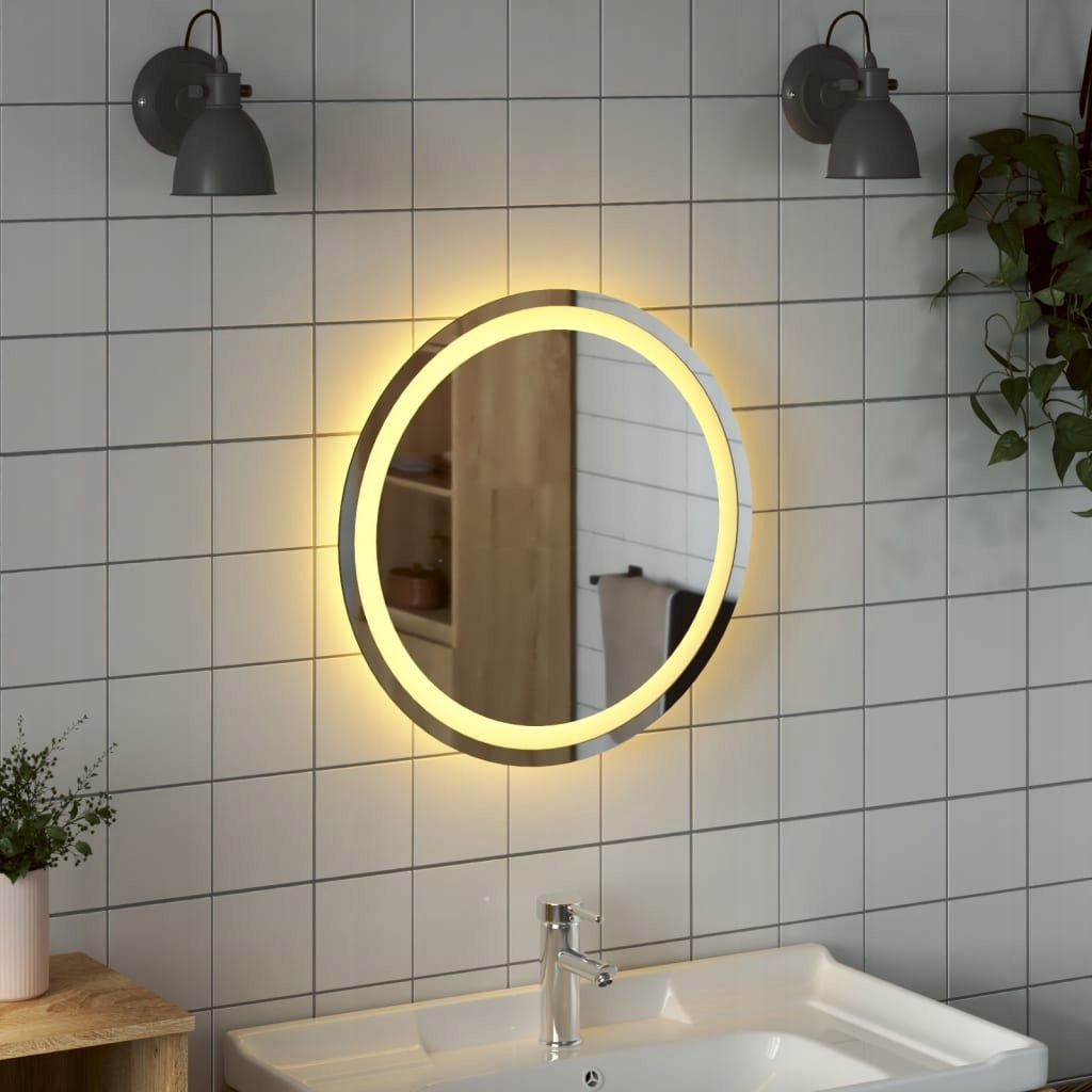 LUSTRO ŁAZIENKOWE Z LED OKRĄGŁE 50CM - obrazek 4
