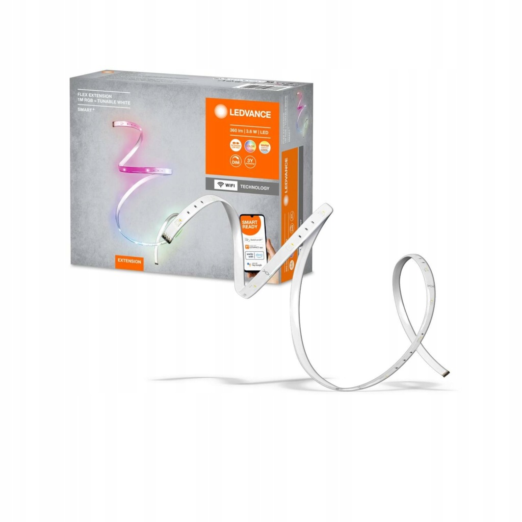 Rozszerzenie do taśmy LED Ledvance Smart+ WiFi Flex RGB+TW 3,6 W 1 m - obrazek 8