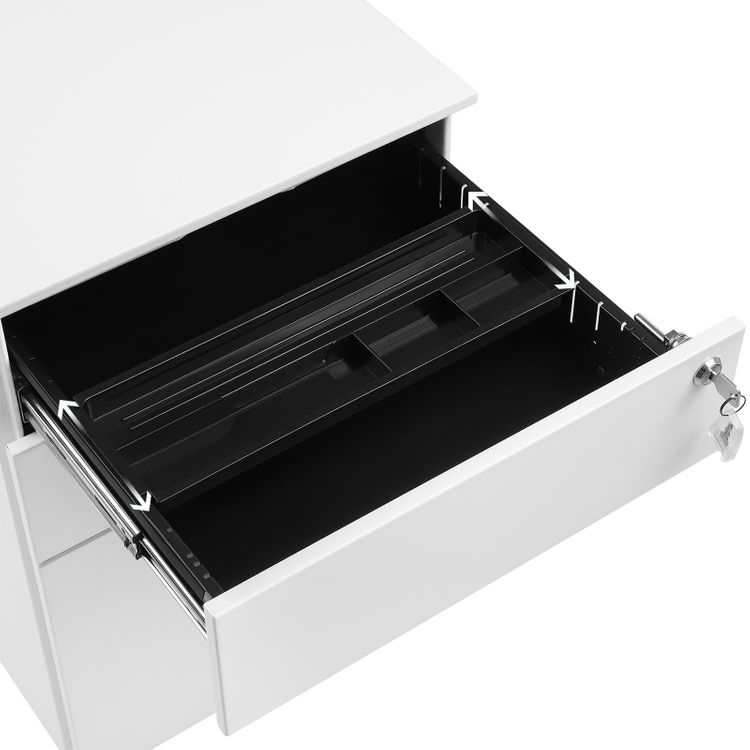Kontener Songmics OFC60WT 39 x 60 x 52 cm biały - obrazek 9